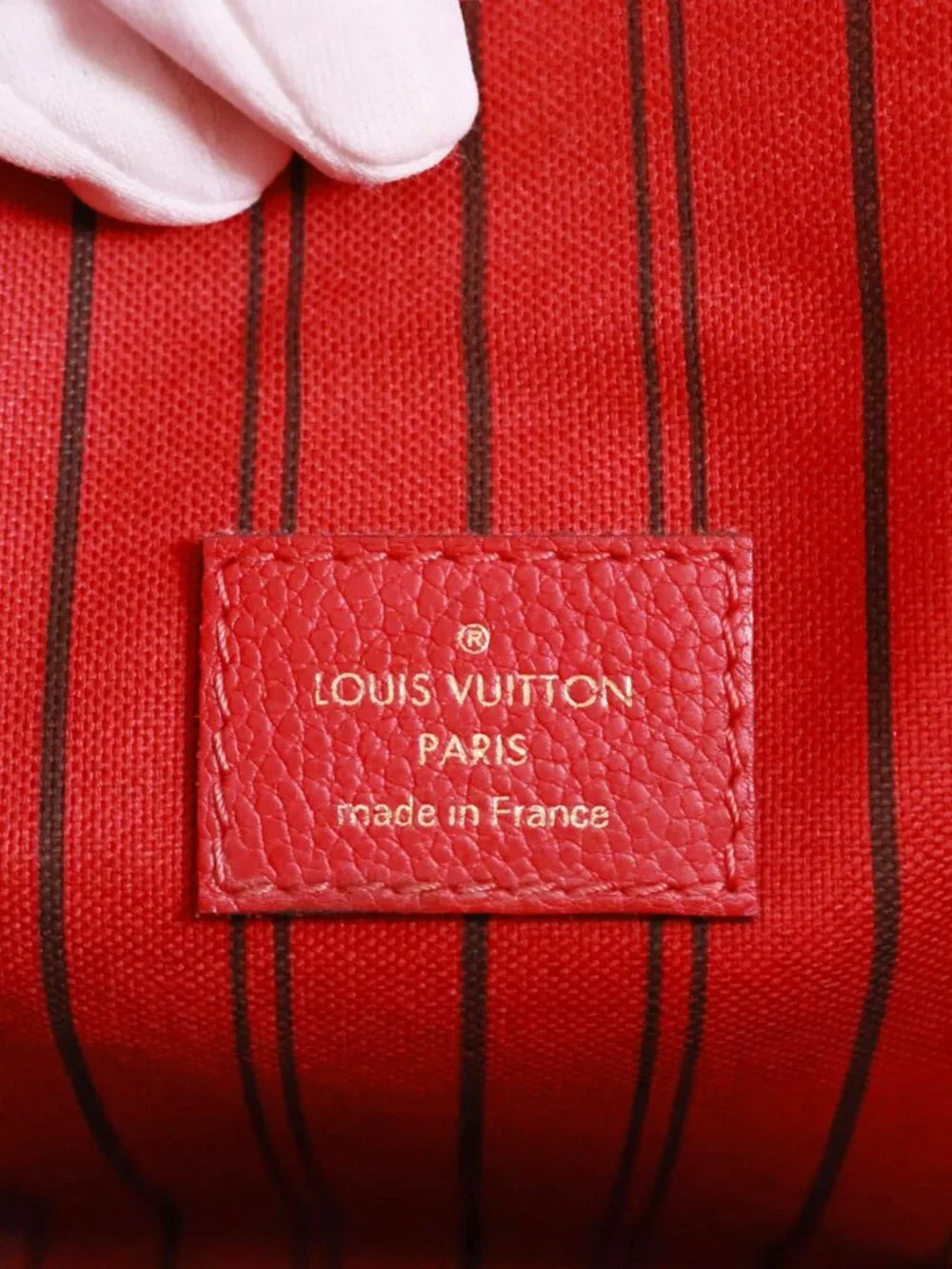 Louis Vuitton Metis Pochette Empreinte Leather Crossbody Bag Red